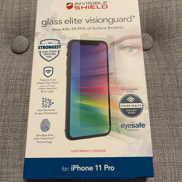 Zagg glass elite vision guard screen protector. IPHONE 11 pro! - Picture 1 of 3